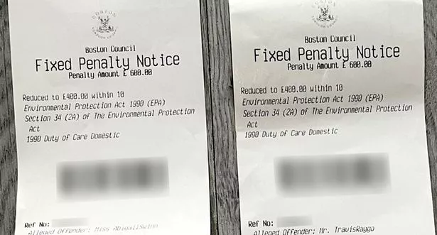 一对夫妇被罚款1200英镑，小偷在家门口撕开垃圾袋，并将其移动了30英尺